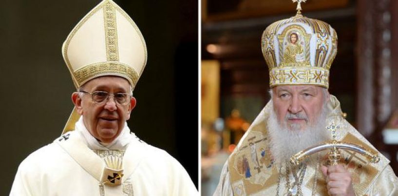 Întâlnire istorică. Papa Francisc şi Patriarhul rus Chiril au discutat despre unitatea creştinilor