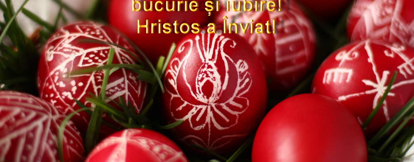 Sarbatori cu har! Dumnezeu sa va lumineze calea spre fericire. Hristos a inviat!