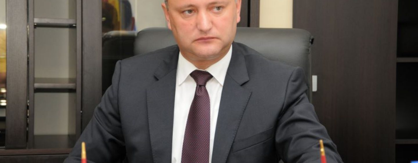 Presedintele moldovean, Igor Dodon,  ar putea fi suspendat din functie
