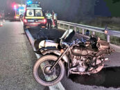 Un motociclist a murit într-un accident pe A1, sensul Orăștie-Sebeș